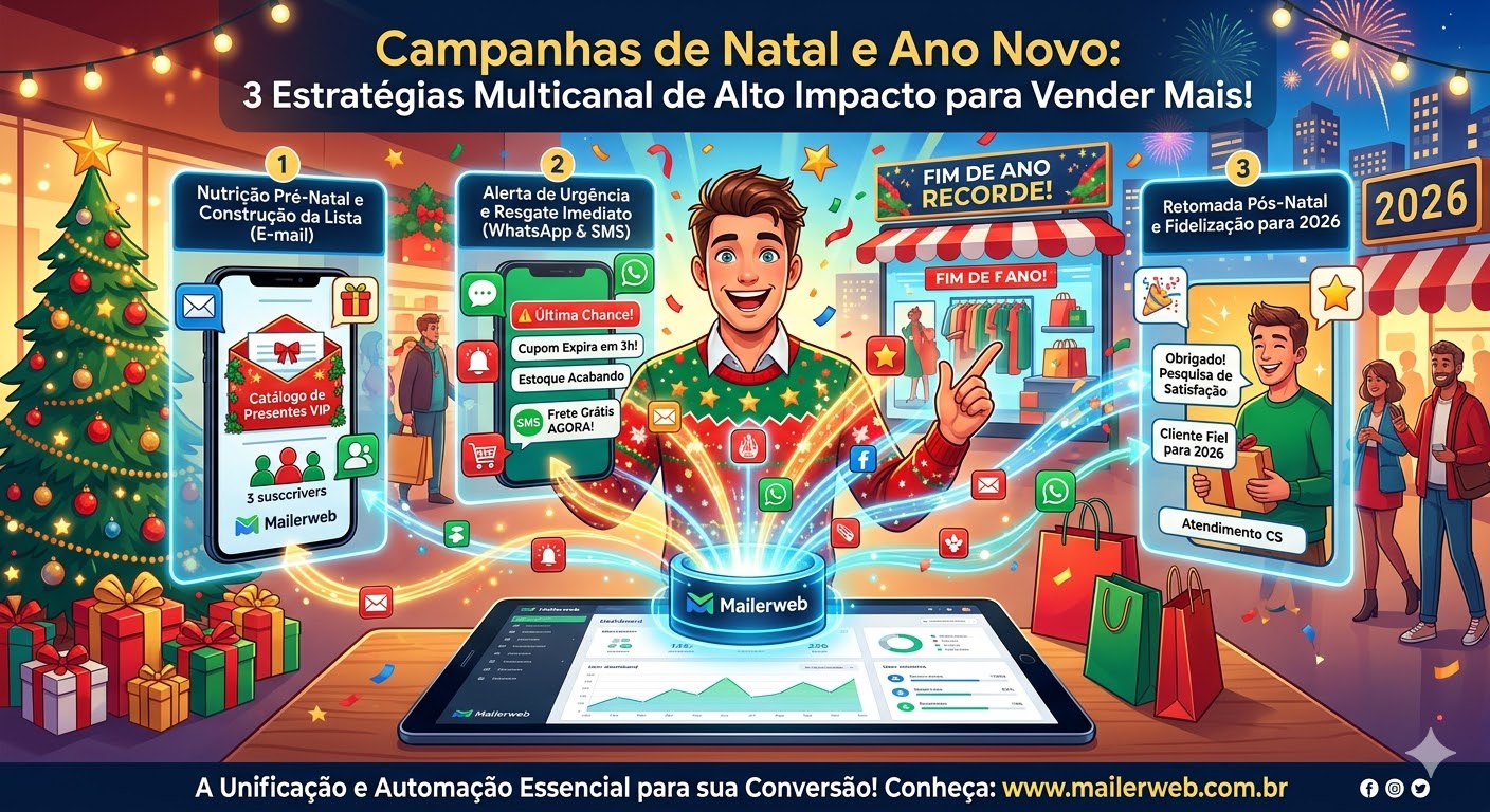 Campanhas de Natal e Ano Novo: 3 Estratégias Multicanal de Alto Impacto para Vender Mais!